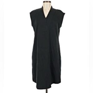 Isaac Mizrahi Live Black V-Neck Essential Crossover Sleevless Dress Size XL